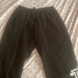 black pink sweatpants